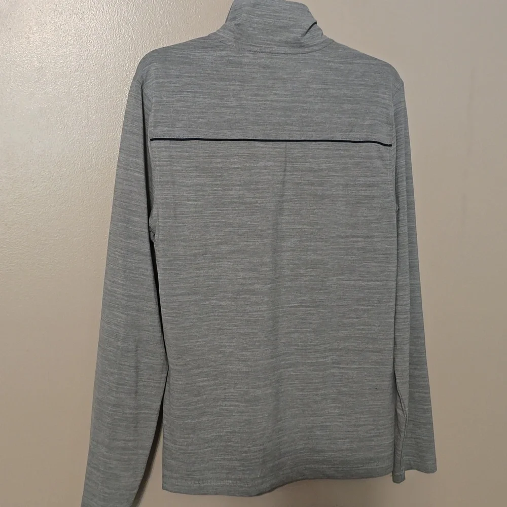 J.Crew Performamce Mens Lightweight Pullover Quarter Zip‎ Gray Size Medium